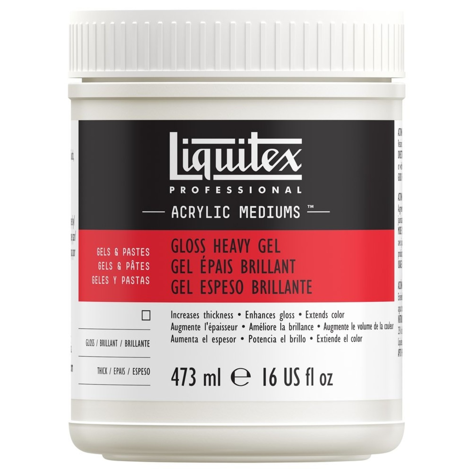 LIQUITEX LIQUITEX GLOSS HEAVY GEL 16OZ