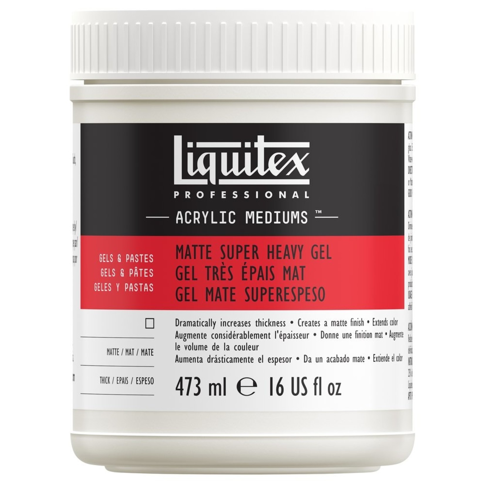 LIQUITEX LIQUITEX MATTE SUPER HEAVY GEL 16OZ