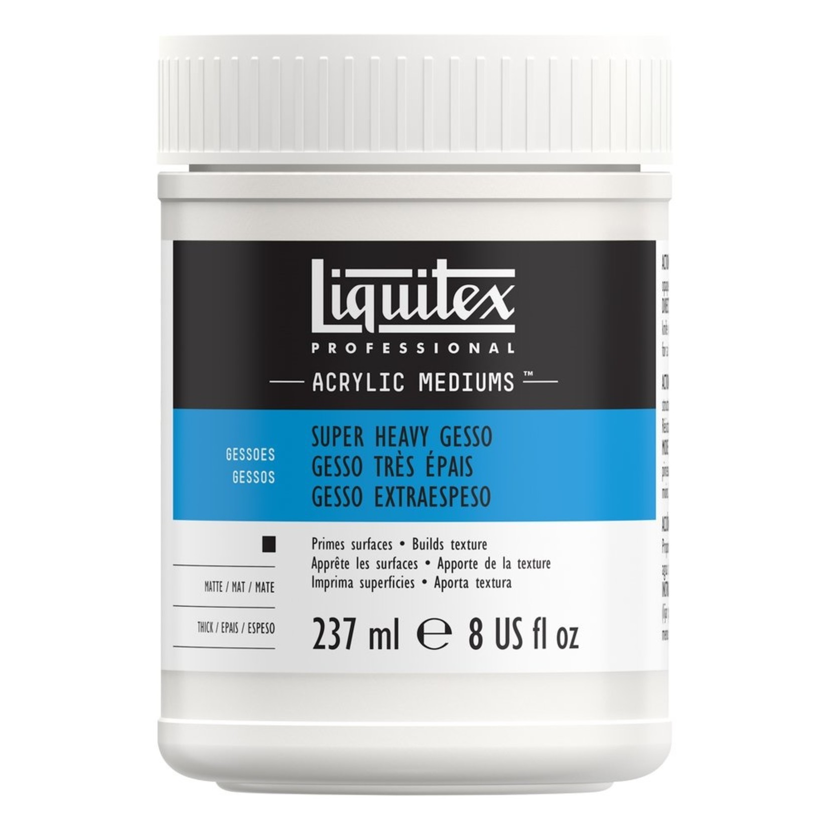 LIQUITEX LIQUITEX SUPER HEAVY GESSO WHITE 8OZ