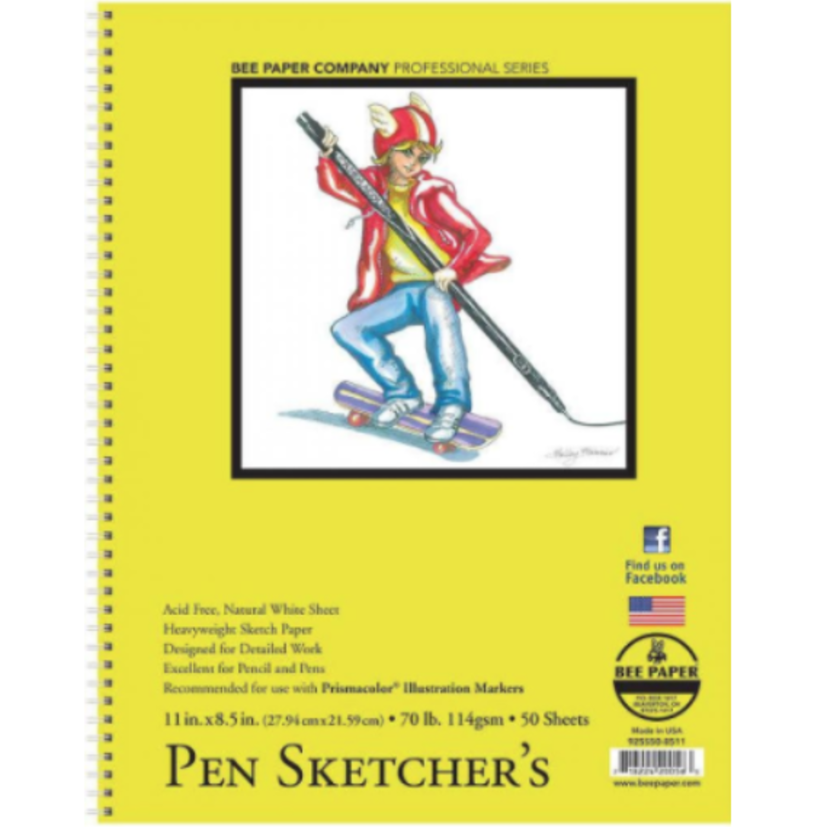 BEE PAPER BEE PAPER PEN SKETCHERS PAPER 8.5X11 70LB