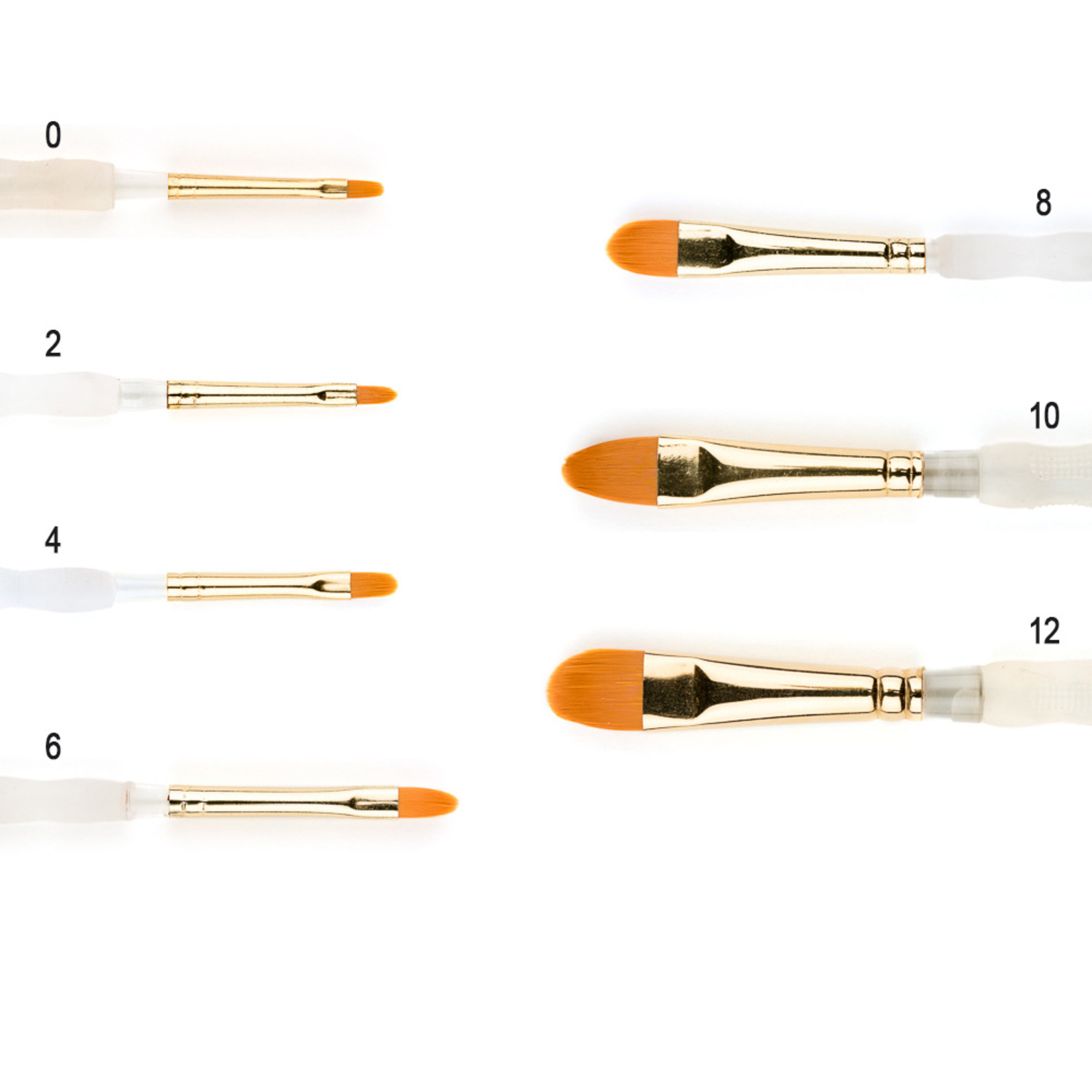 DEMCO ART PRO BRUSH SERIES 2002 SYNTHETIC FILBERT 6