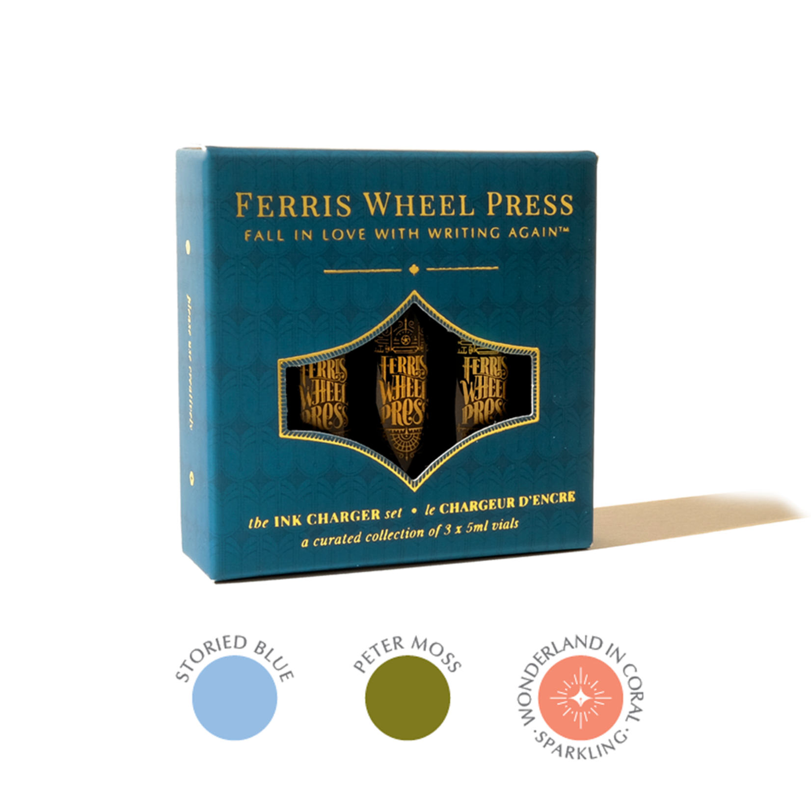 FERRIS WHEEL PRESS INK CHARGER SET BOOKSHOPPE COLLECTION