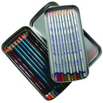 DERWENT PENCIL TIN DOUBLE LAYER STORAGE