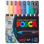 UNI POSCA MARKER PC-1MR SET/8 BASIC