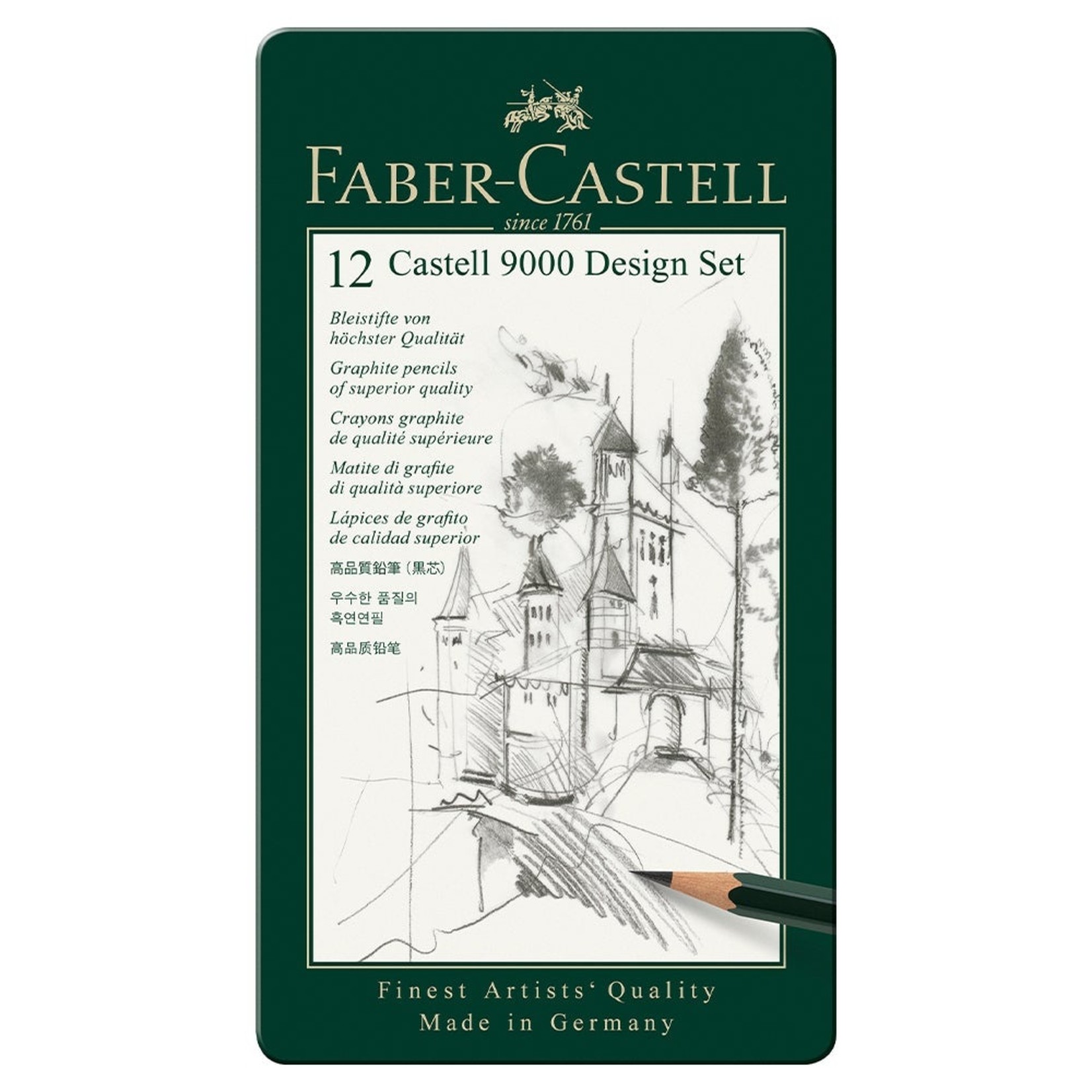 FABER CASTELL FABER CASTELL 9000 PENCILS DESIGN SET/12
