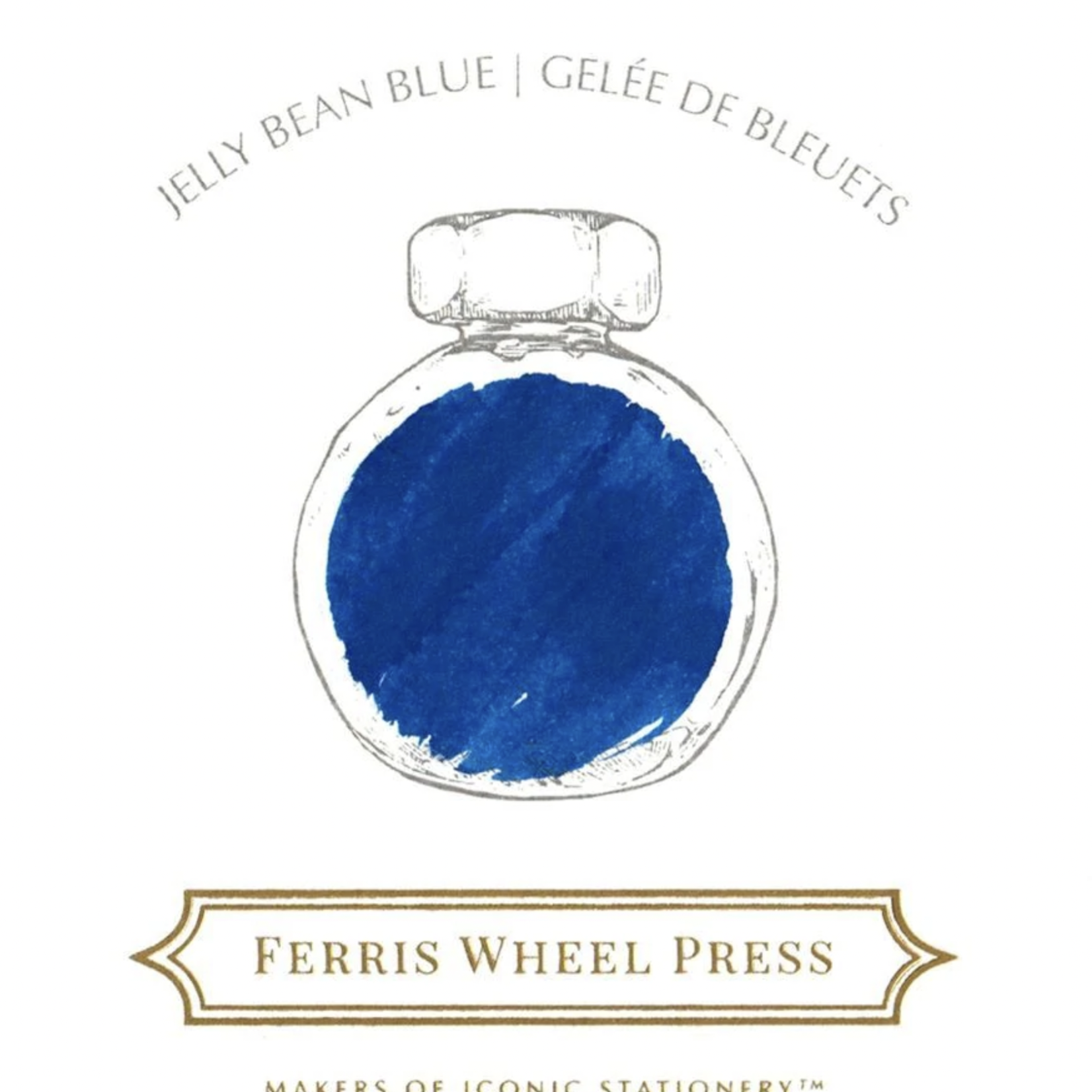 FERRIS WHEEL PRESS INK  38ML JELLY BEAN BLUE