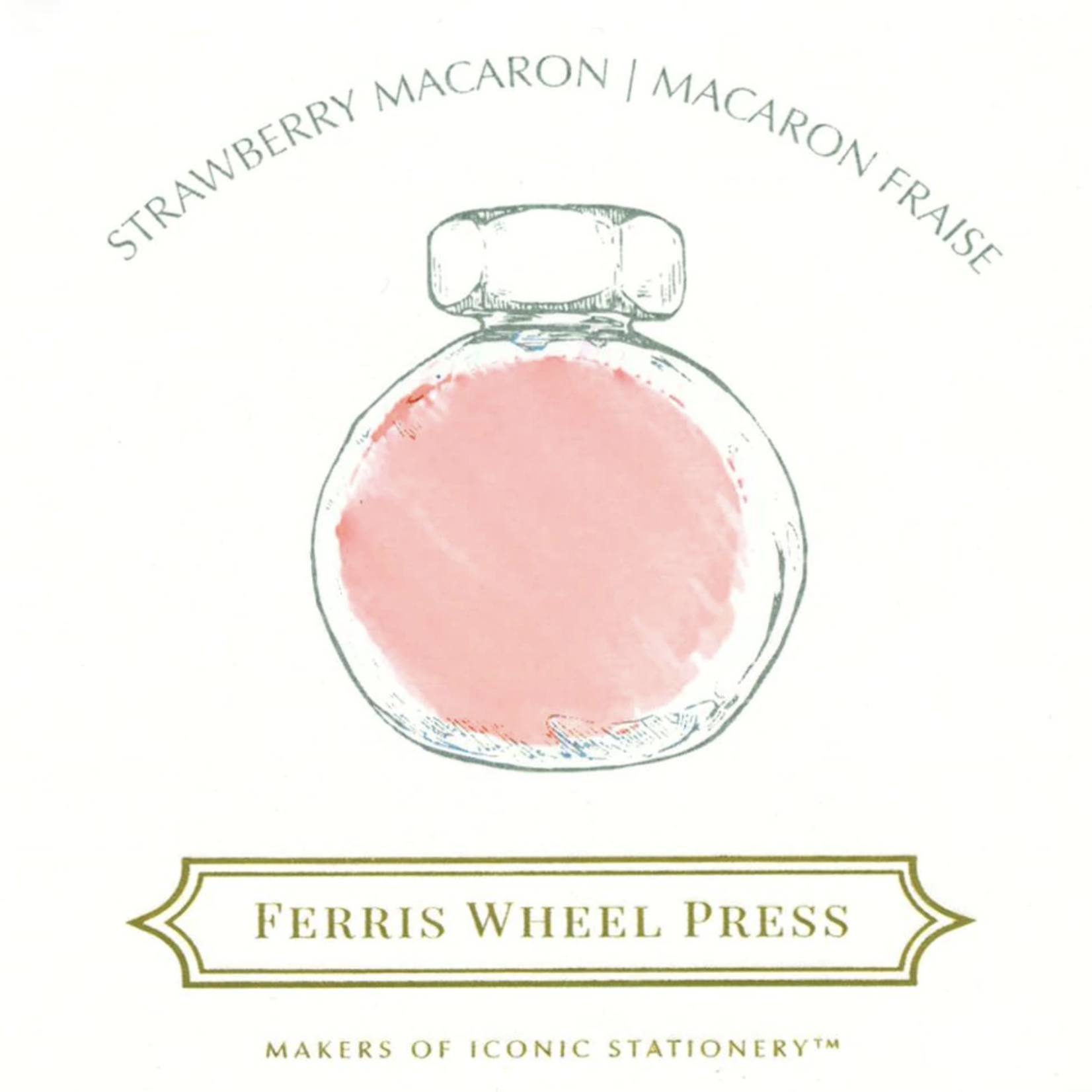 FERRIS WHEEL PRESS INK 38ML STRAWBERRY MACARON INK (TBD)