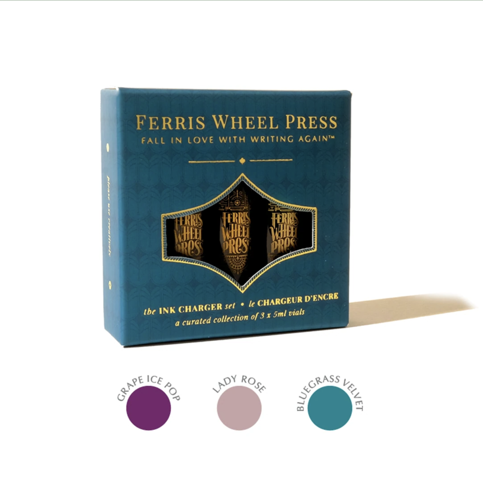 FERRIS WHEEL FERRIS WHEEL PRESS INK CHARGER SET LADY ROSE COLLECTION
