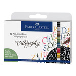 FABER CASTELL PITT ARTIST PEN CALLIGRAPHY SET/8  (TBD)