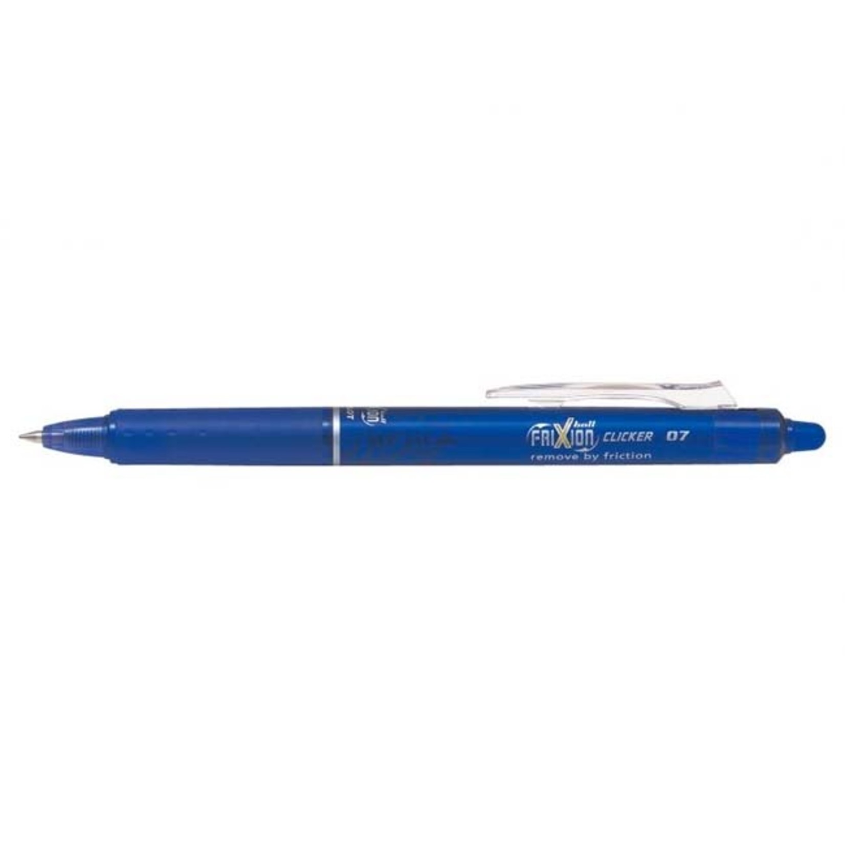 PILOT FRIXION BALL CLICKER ERASABLE INK PEN FINE 0.7MM BLUE