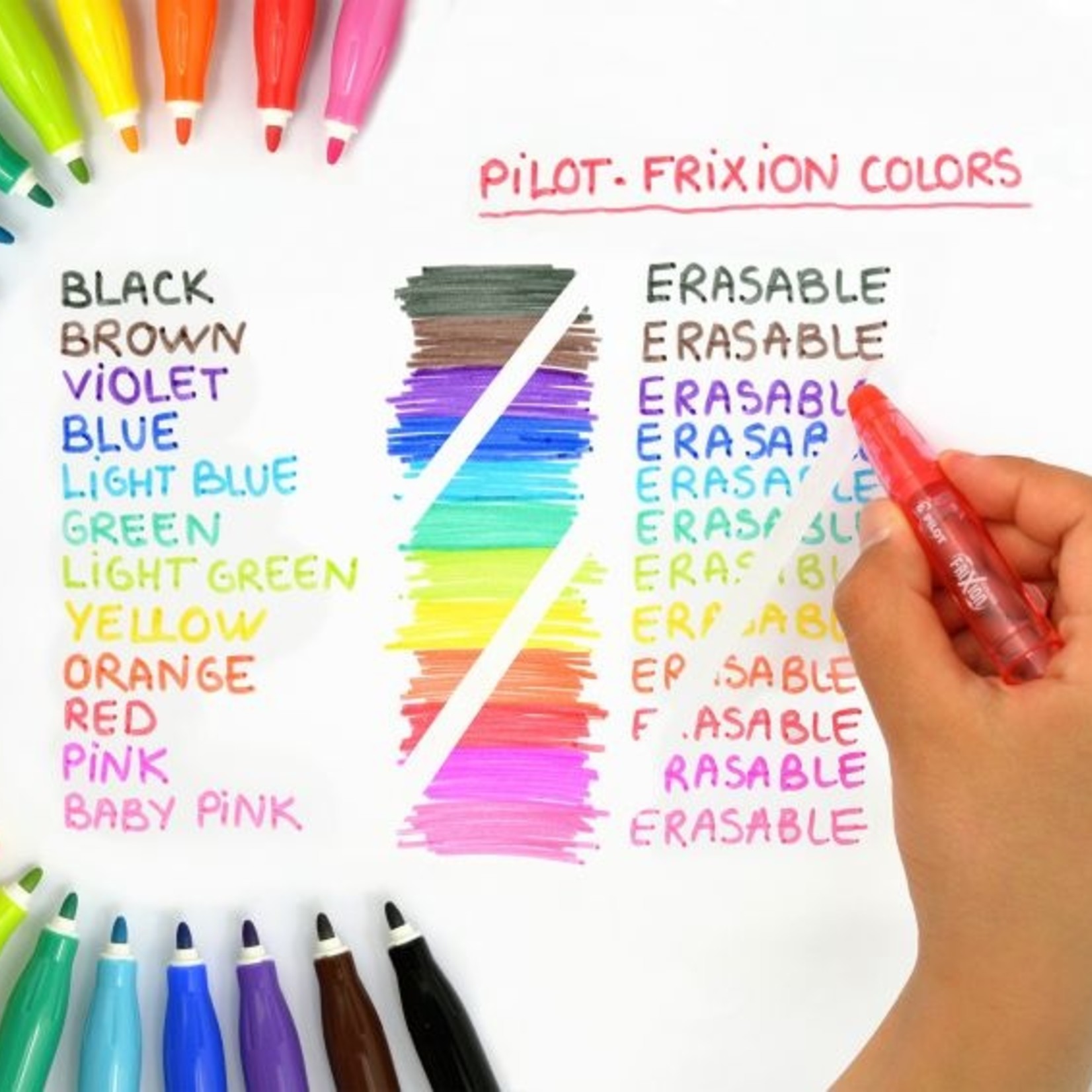 PILOT FRIXION COLORS ERASABLE INK PEN 2.5MM VIOLET