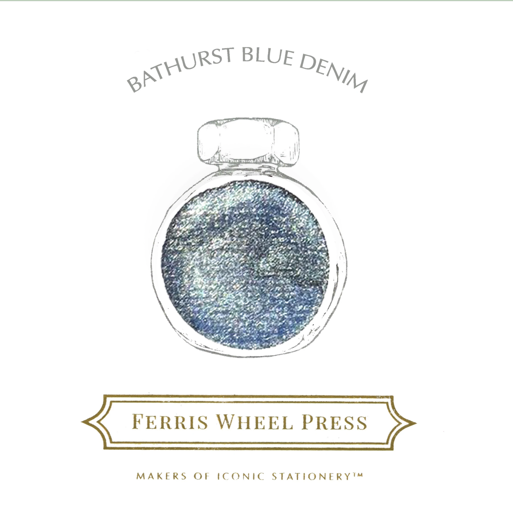 FERRIS WHEEL PRESS INK 38ML BATHURST BLUE DENIM