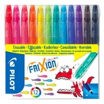 PILOT FRIXION COLORS ERASABLE INK PEN 2.5MM SET/12