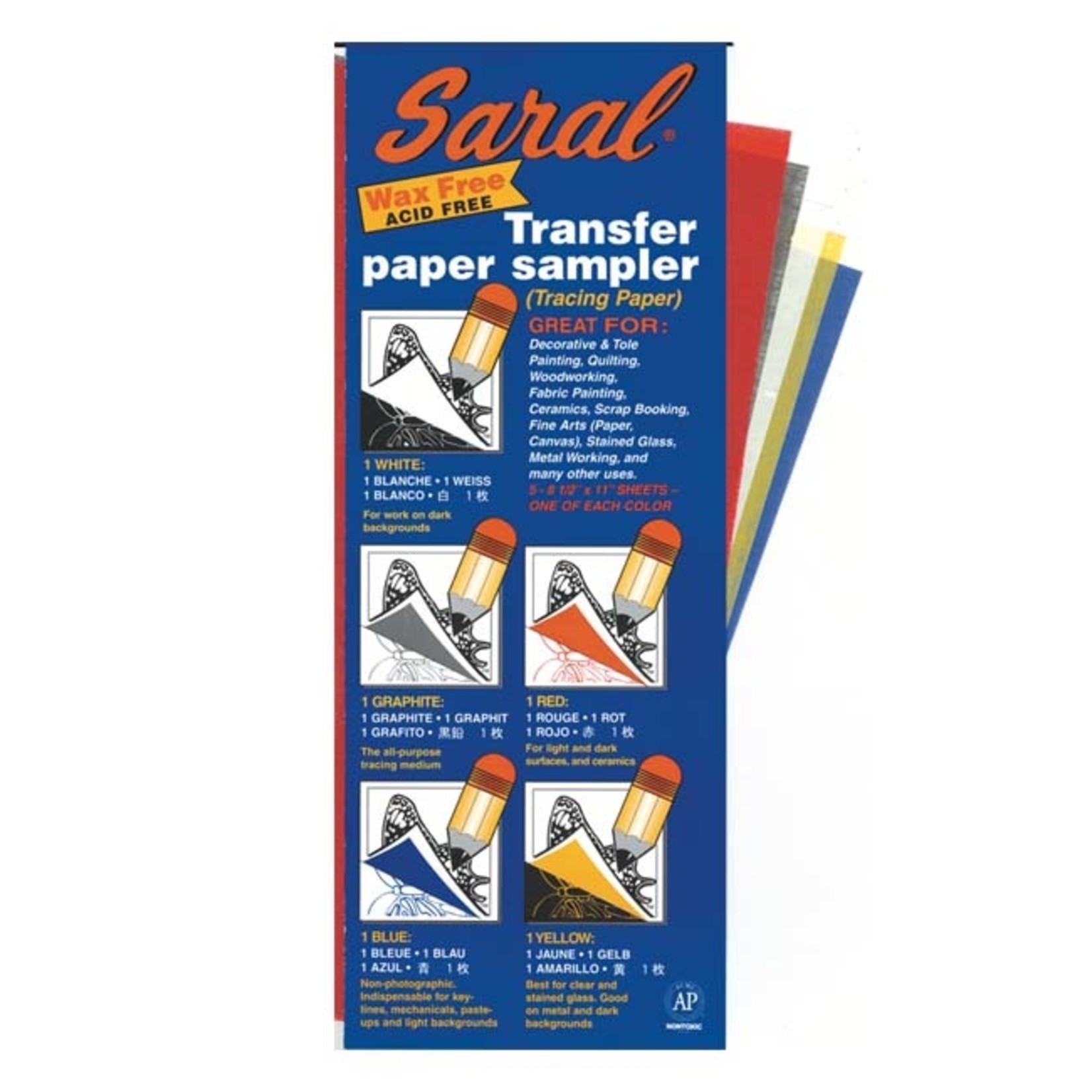 SARAL TRANSFER PAPER SAMPLER 8.5X11 5/PK