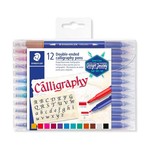 STAEDTLER DOUBLE ENDED CALLIGRAPHY PENS SET/12