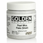 GOLDEN GOLDEN ACRYLIC MEDIUM MICA FLAKE PEARL (SMALL) 4OZ