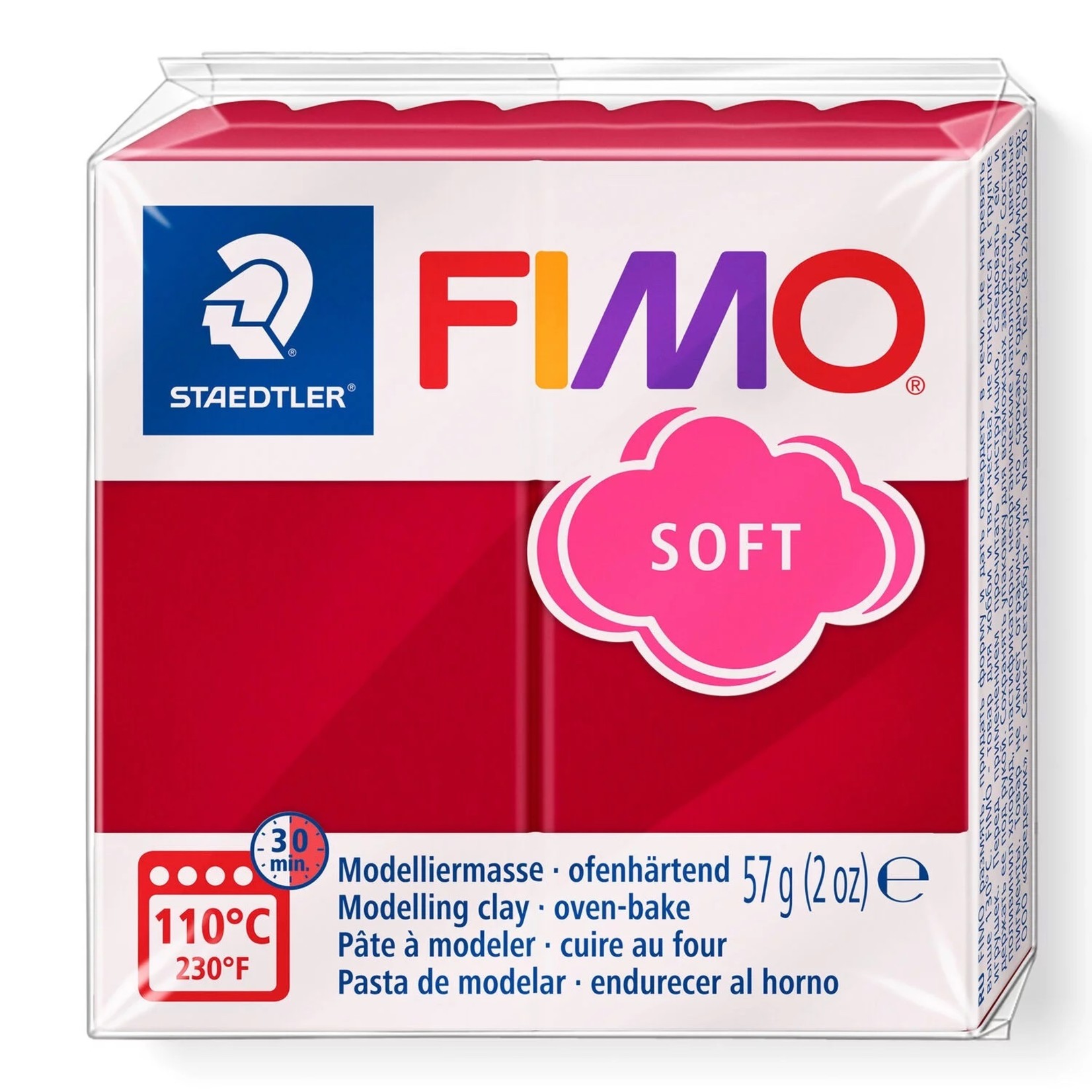 STAEDTLER FIMO SOFT 26 CHERRY RED