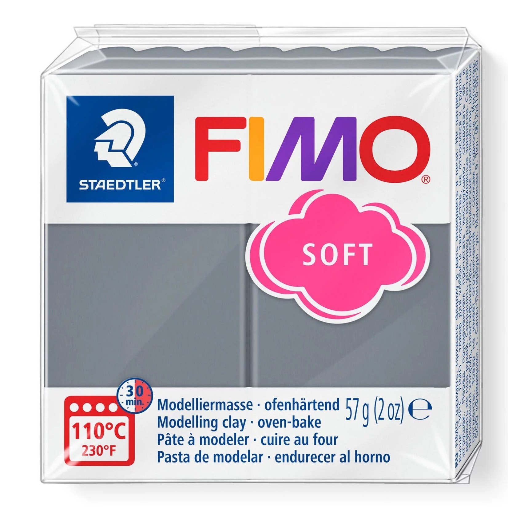 STAEDTLER FIMO SOFT T80 STORMY GREY