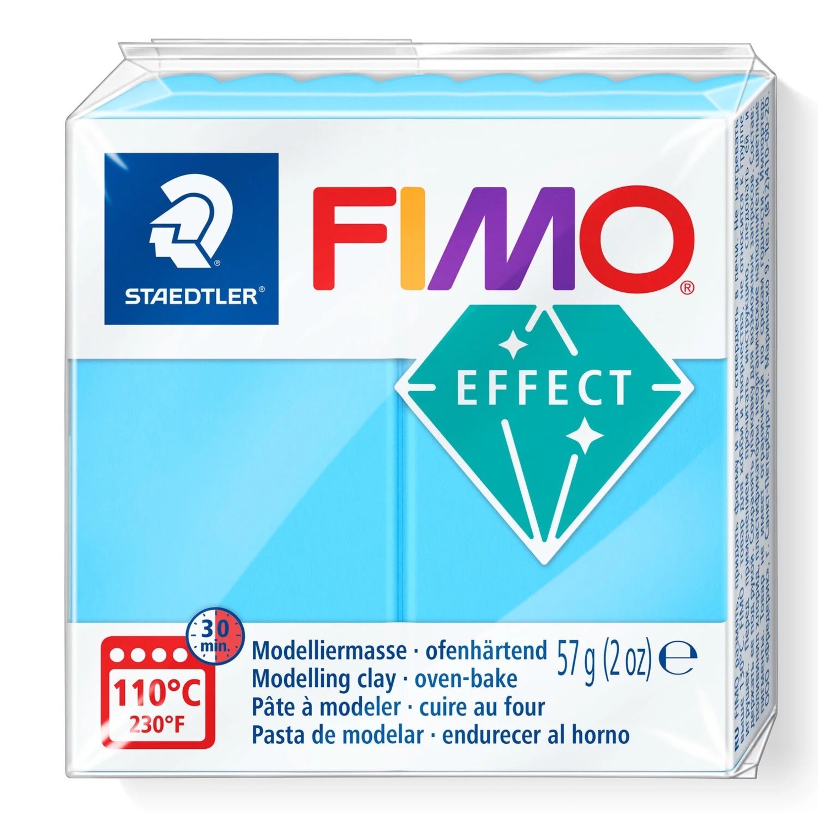 STAEDTLER FIMO EFFECT NEON 301 BLUE DISC