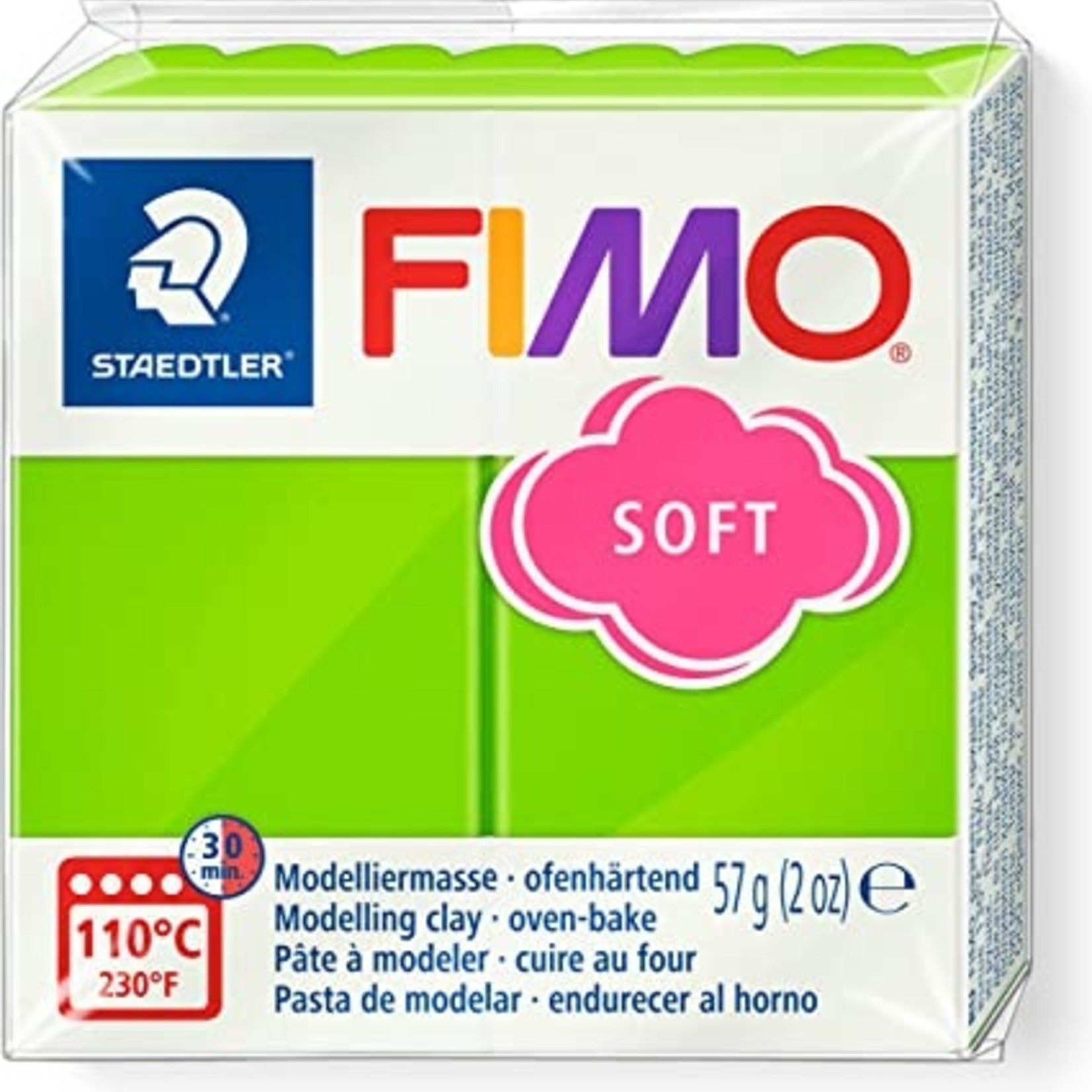 STAEDTLER FIMO SOFT 52 LIME GREEN DISC