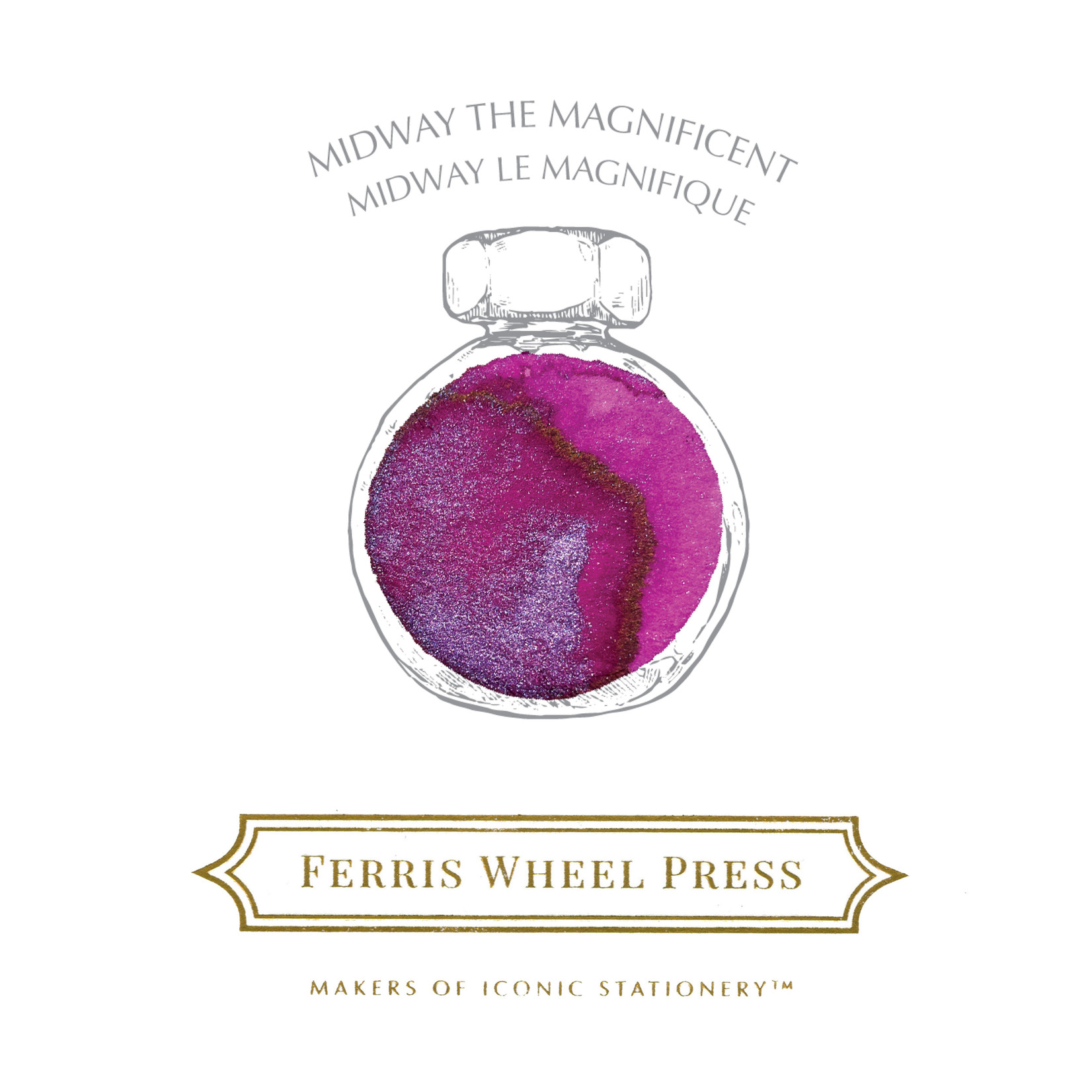 FERRIS WHEEL PRESS INK CHARGER SET SUGAR BEACH COLLECTION