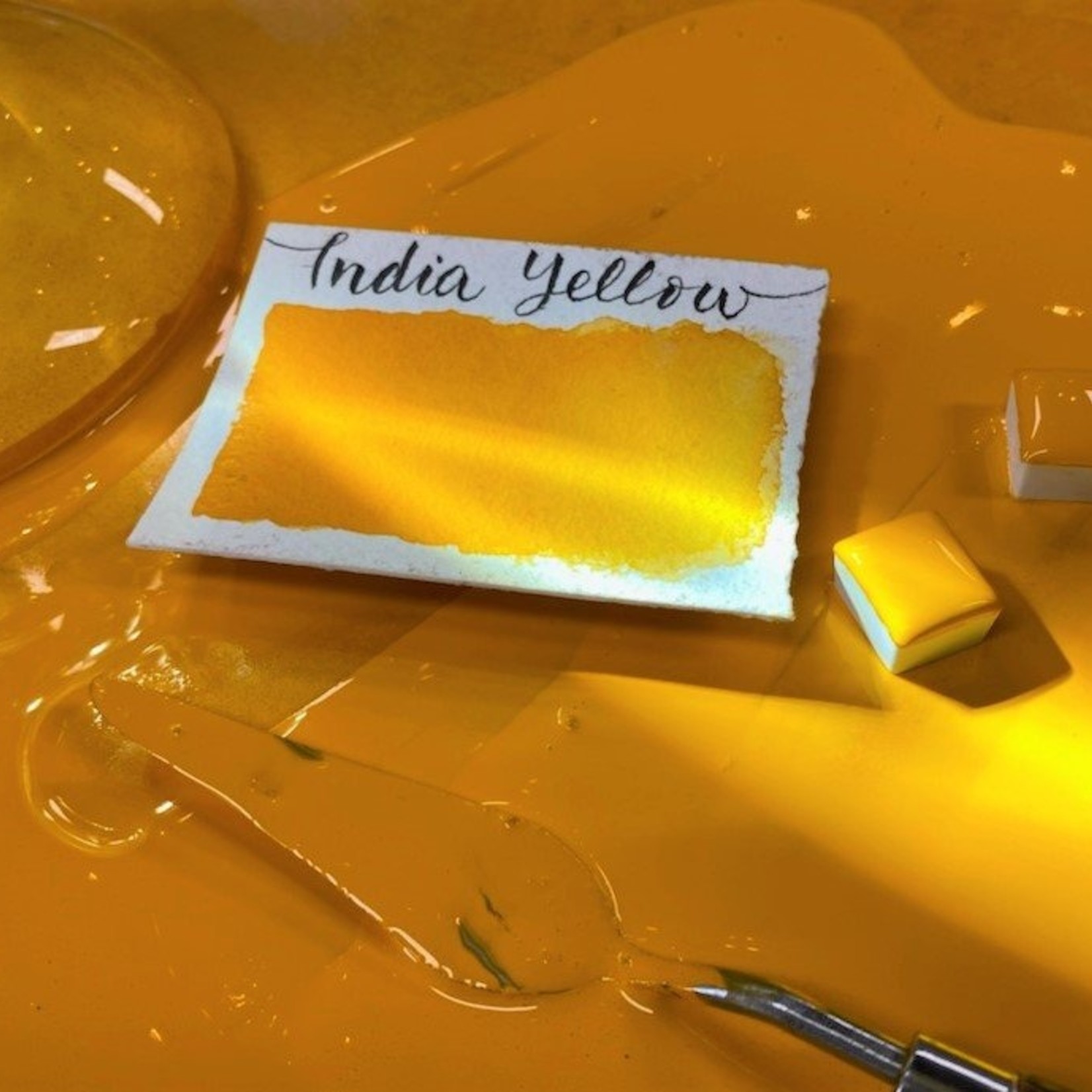 STONEGROUND STONEGROUND WATERCOLOUR HALF PAN INDIA YELLOW