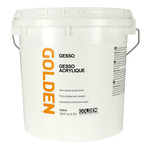 GOLDEN GOLDEN ACRYLIC MEDIUM GESSO WHITE 128OZ