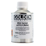 GOLDEN GOLDEN ACRYLIC MEDIUM MSA VARNISH W/ UVLS MATTE 8OZ