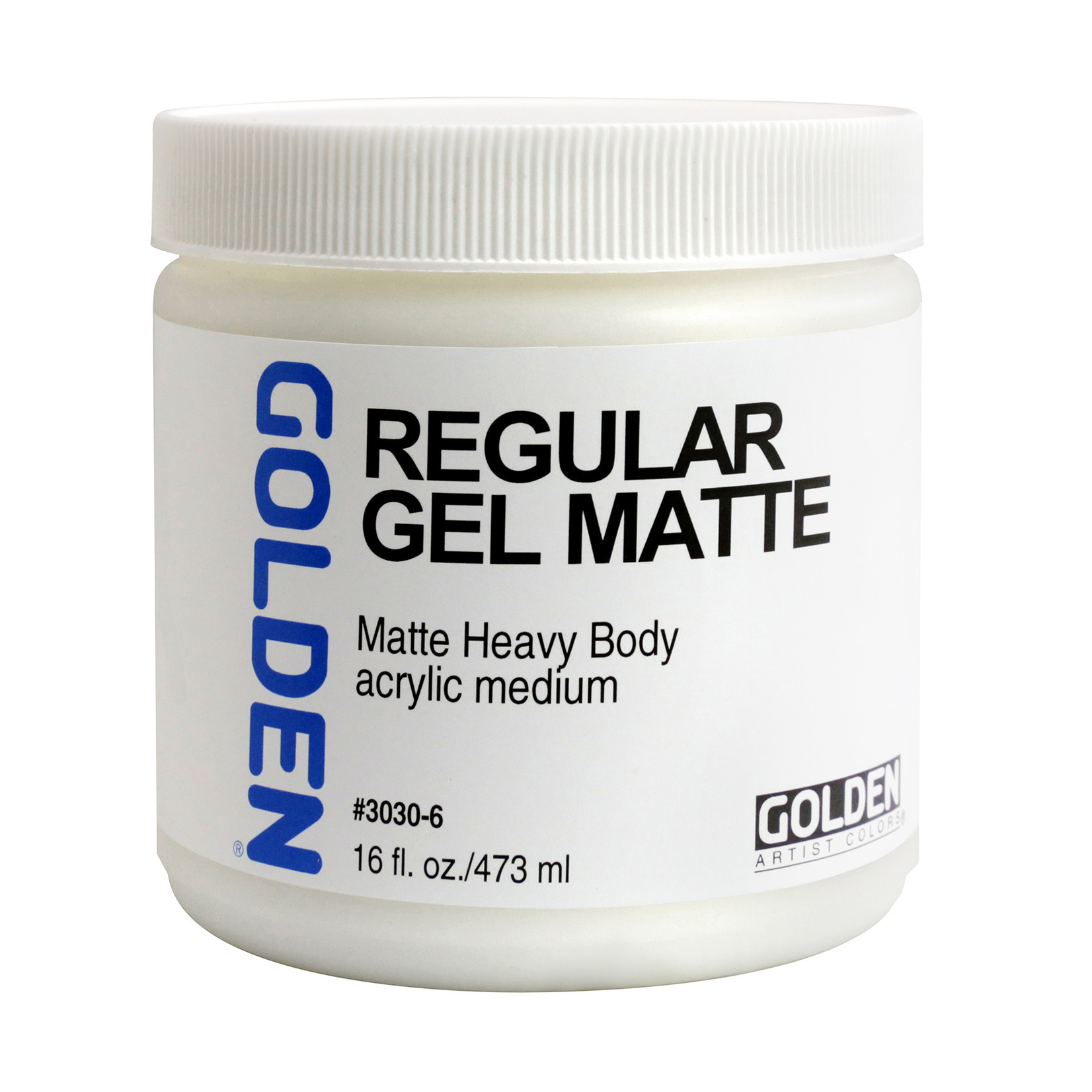 GOLDEN GOLDEN ACRYLIC MEDIUM REGULAR GEL MATTE 16OZ