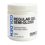 GOLDEN GOLDEN ACRYLIC MEDIUM REGULAR GEL SEMI-GLOSS 8OZ