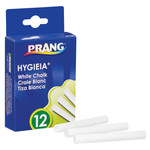 PRANG HYGIEIA WHITE CHALK 12/PK