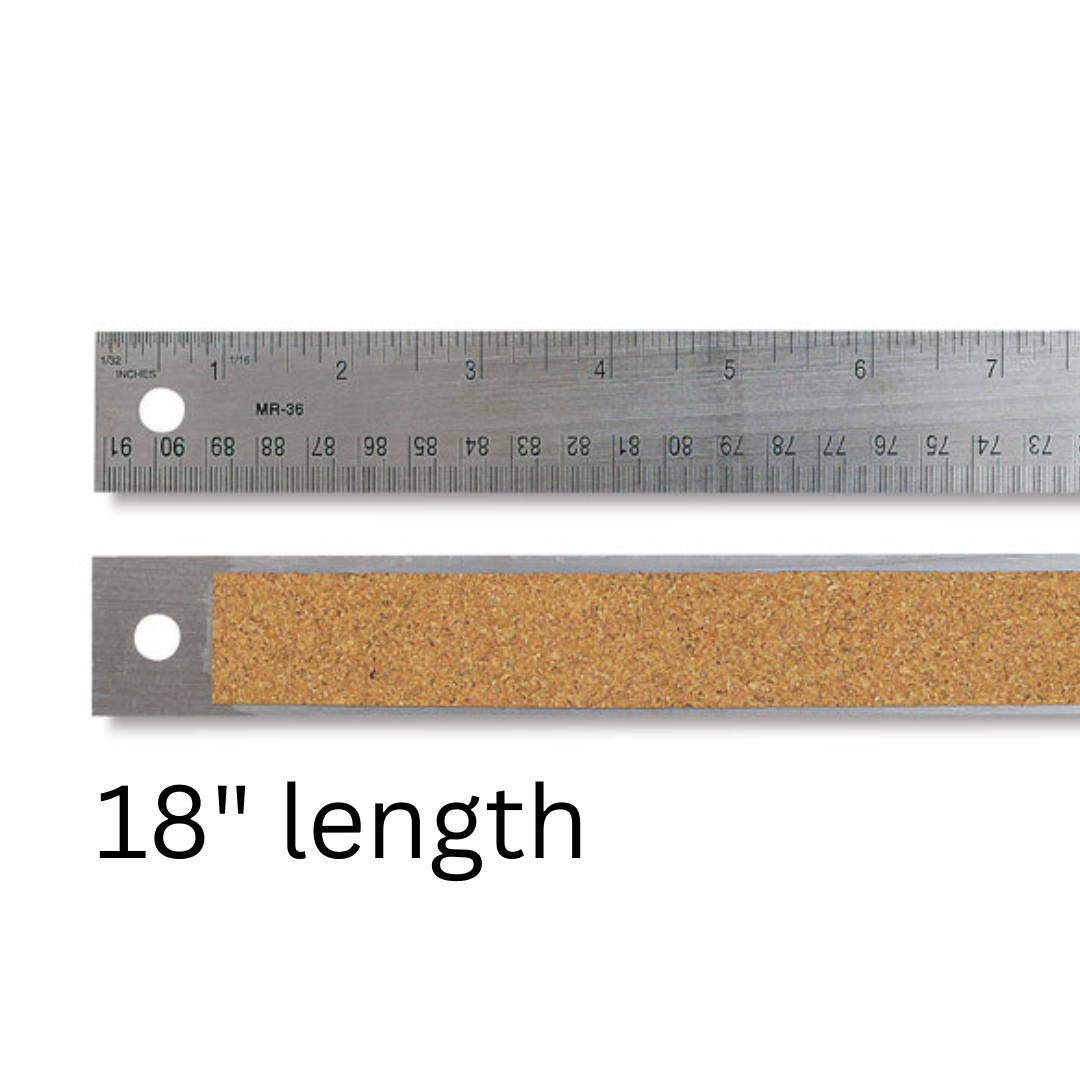 BULK STAINLESS STEEL CORK BACK RULER 18" The Gilded Rabbit