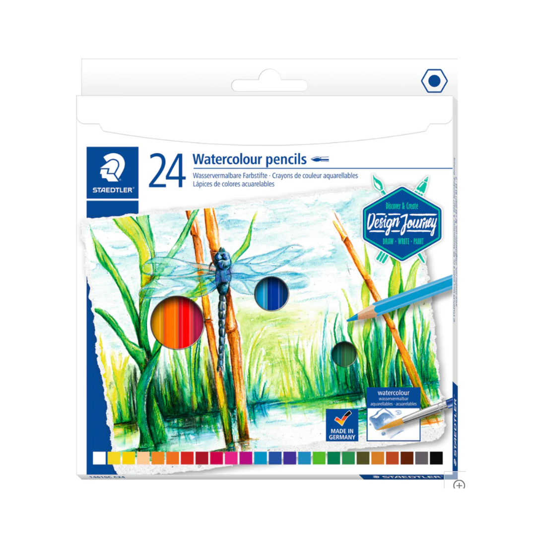 BULK STAEDTLER WATERCOLOUR PENCILS SET/24 The Gilded Rabbit
