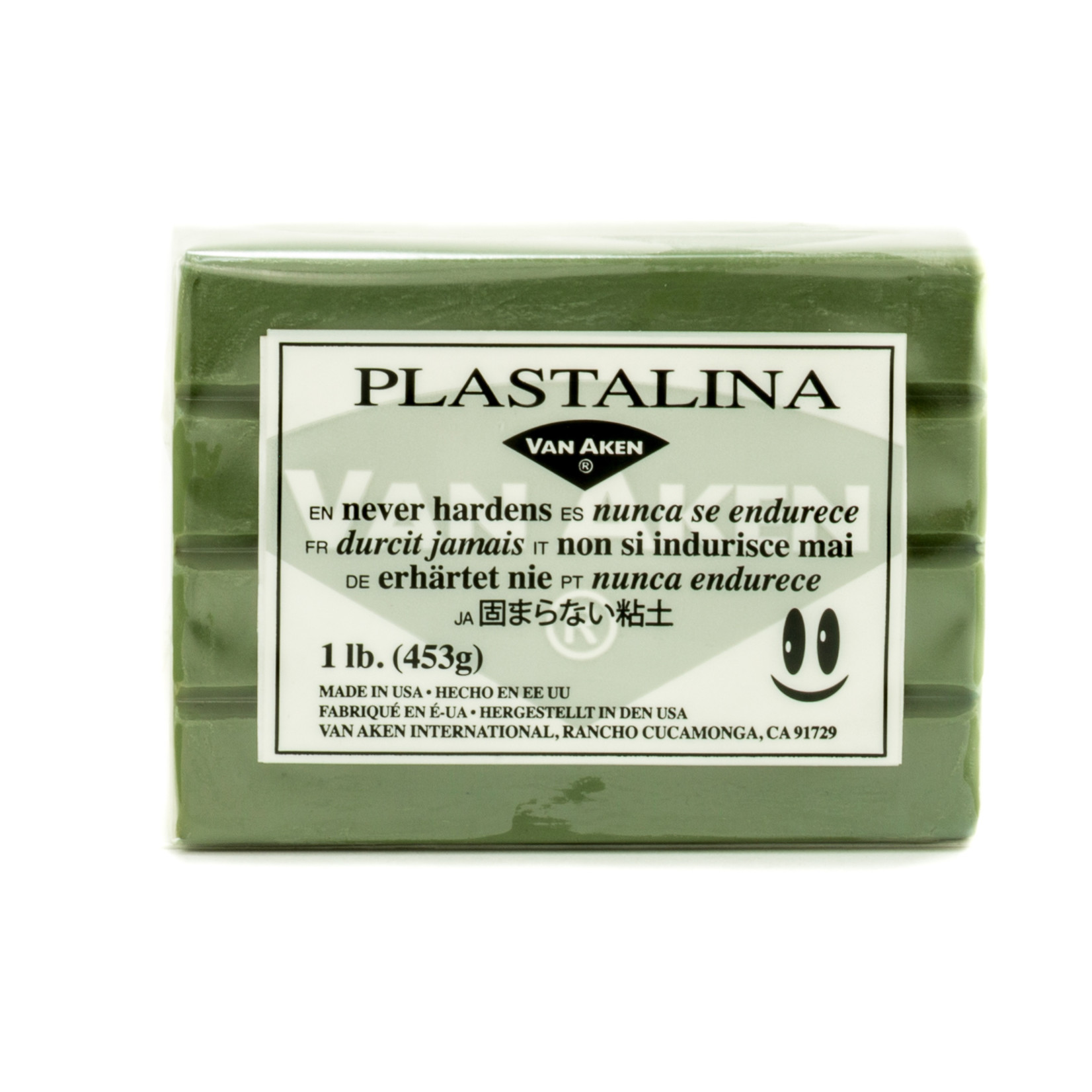 VAN AKEN PLASTALINA 1LB GRAY GREEN