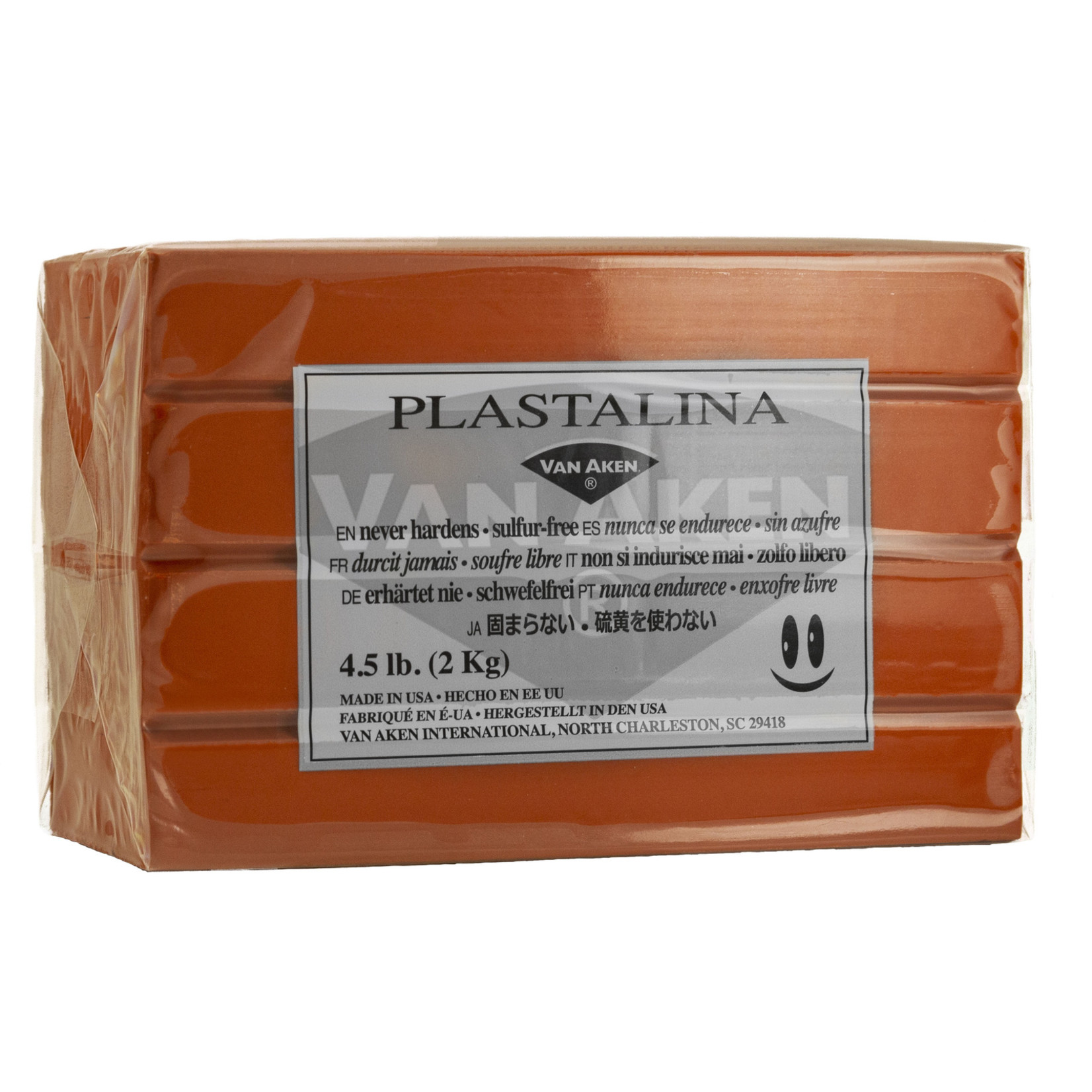 VAN AKEN PLASTALINA 4.5LB TERRA COTTA