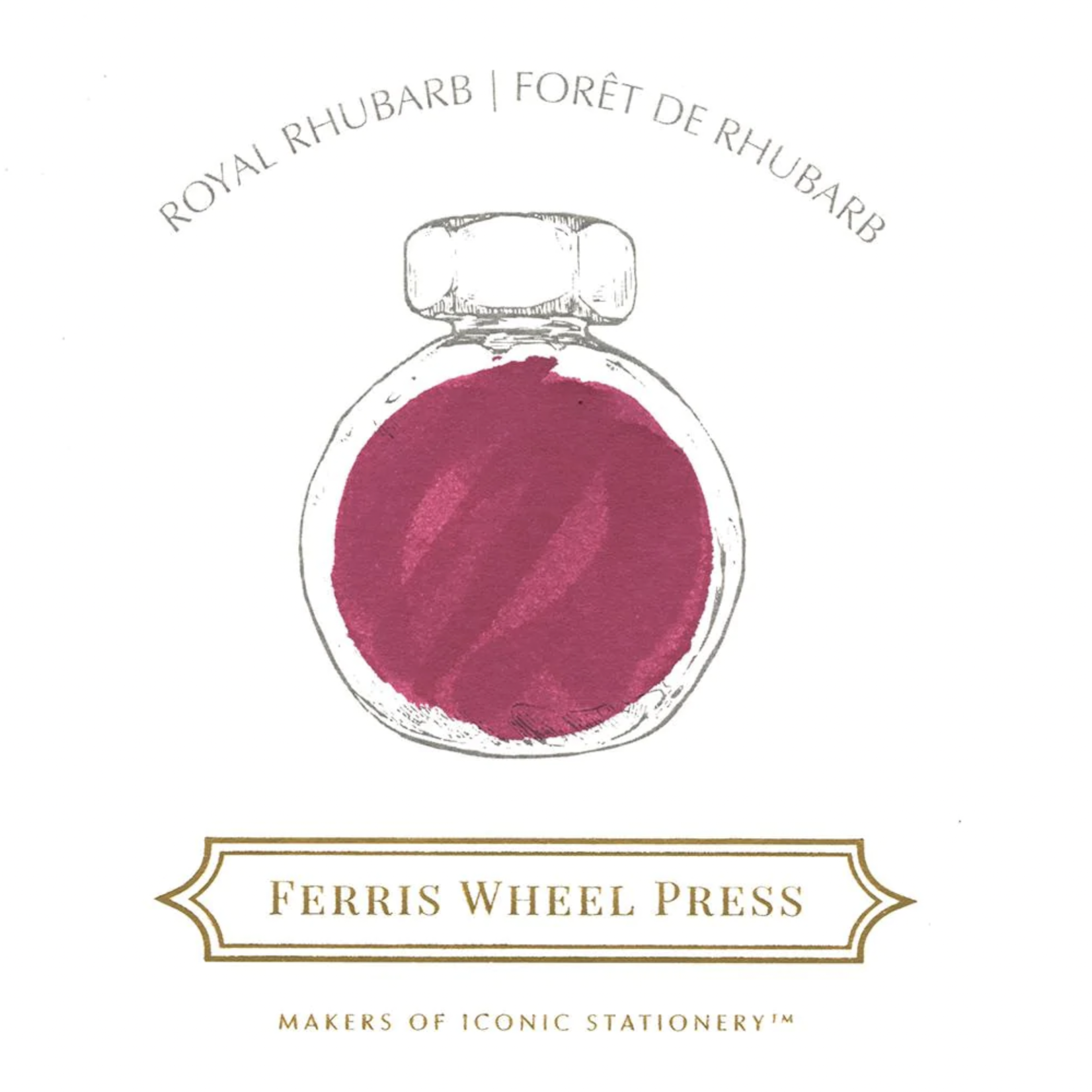 FERRIS WHEEL PRESS INK  38ML ROYAL RHUBARB