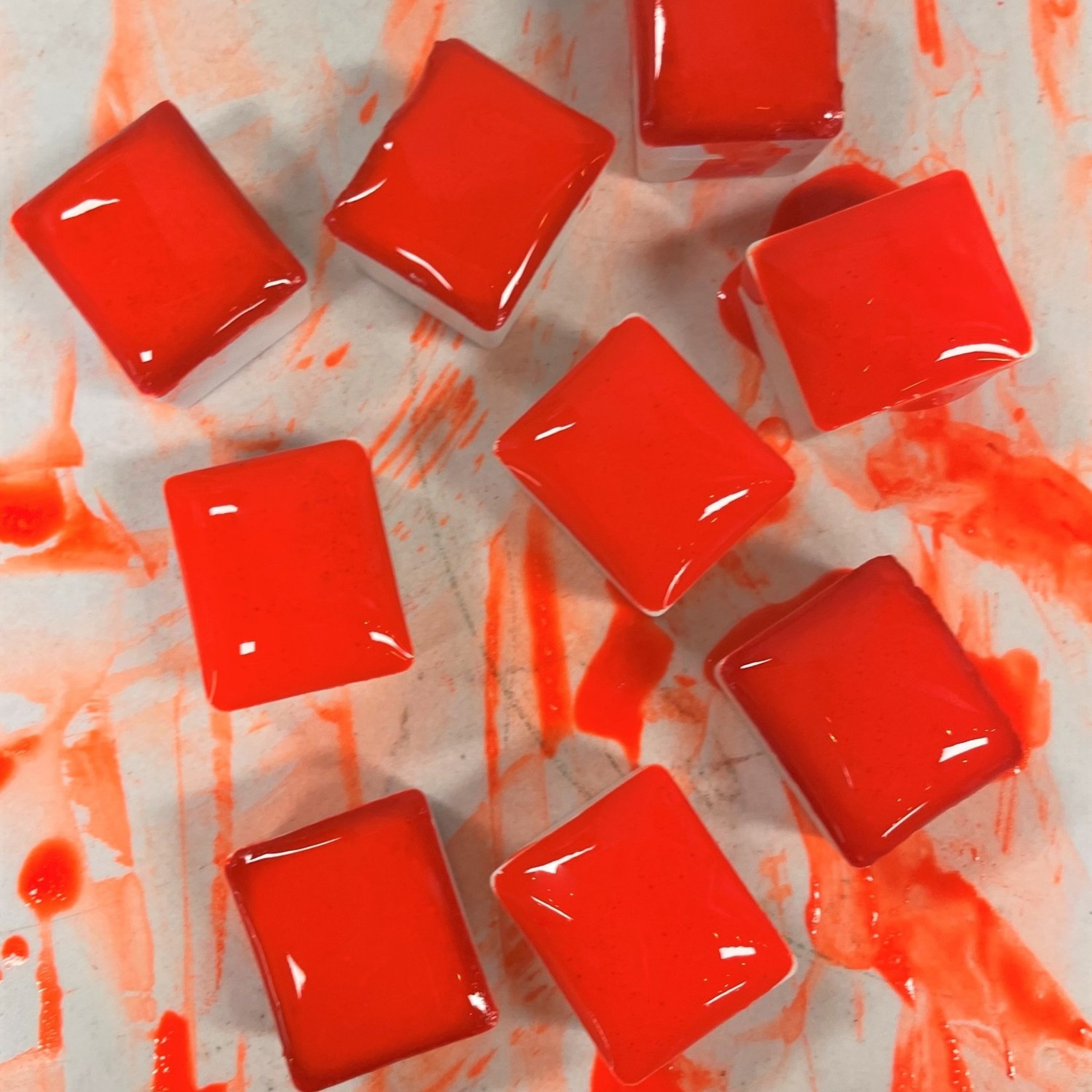 STONEGROUND GOUACHE HALF PAN ATOMIC ORANGE DISC