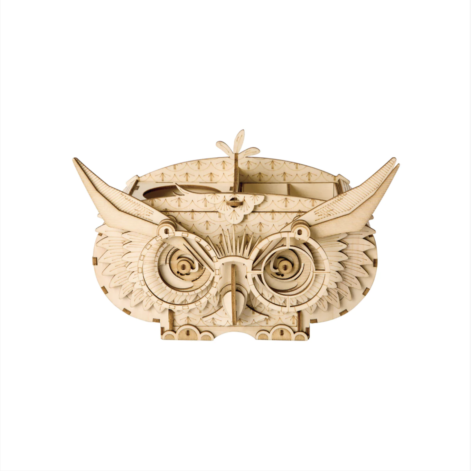 HANDS CRAFT CLASSICAL 3D WOODEN PUZZLE OWL STORAGE BOX