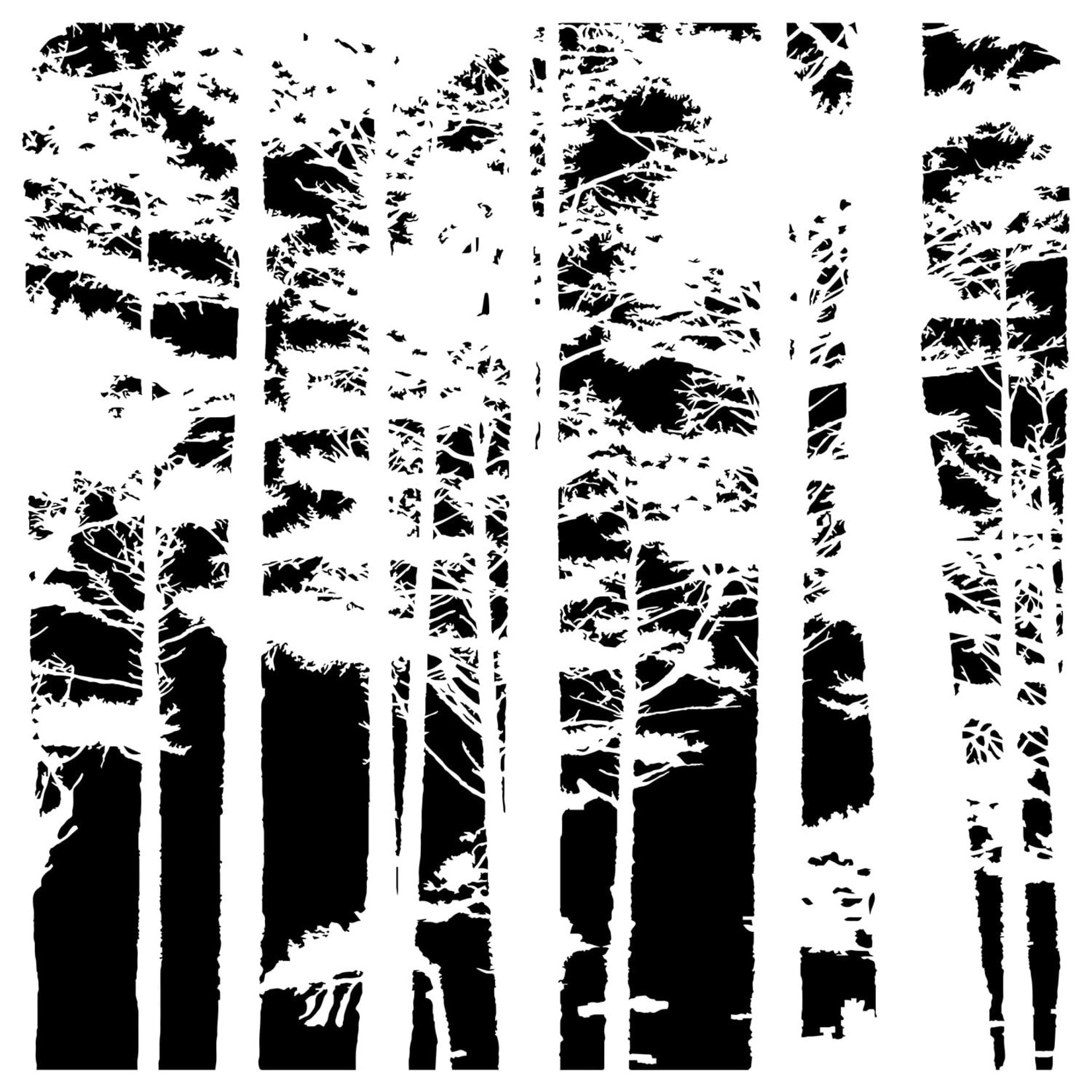 THE CRAFTERS WORKSHOP STENCIL 6X6 TCW1044S MINI TREE CANOPY