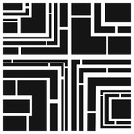 THE CRAFTERS WORKSHOP STENCIL 6X6 TCW957S MINI QUARTERED BLOCKED