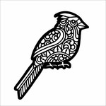 THE CRAFTERS WORKSHOP STENCIL 6X6 TCW977S MINI CARDINAL