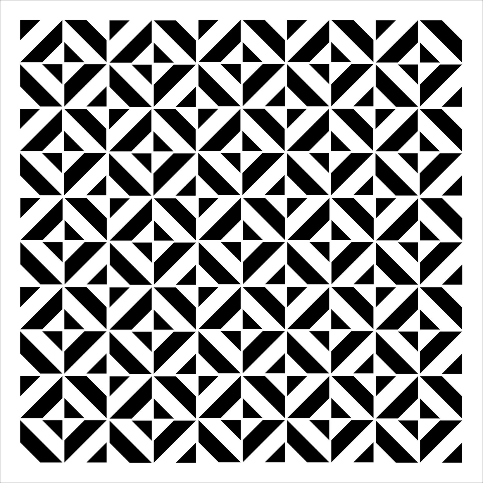 THE CRAFTERS WORKSHOP STENCIL 6X6 TCW969S MINI ILLUSIONS