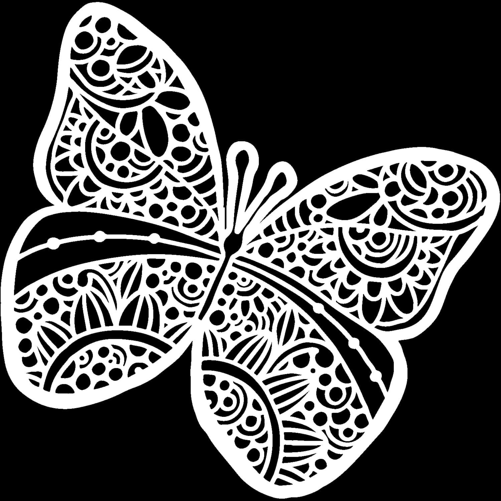 THE CRAFTERS WORKSHOP STENCIL 6X6 TCW934S MINI SUNNY BUTTERFLY
