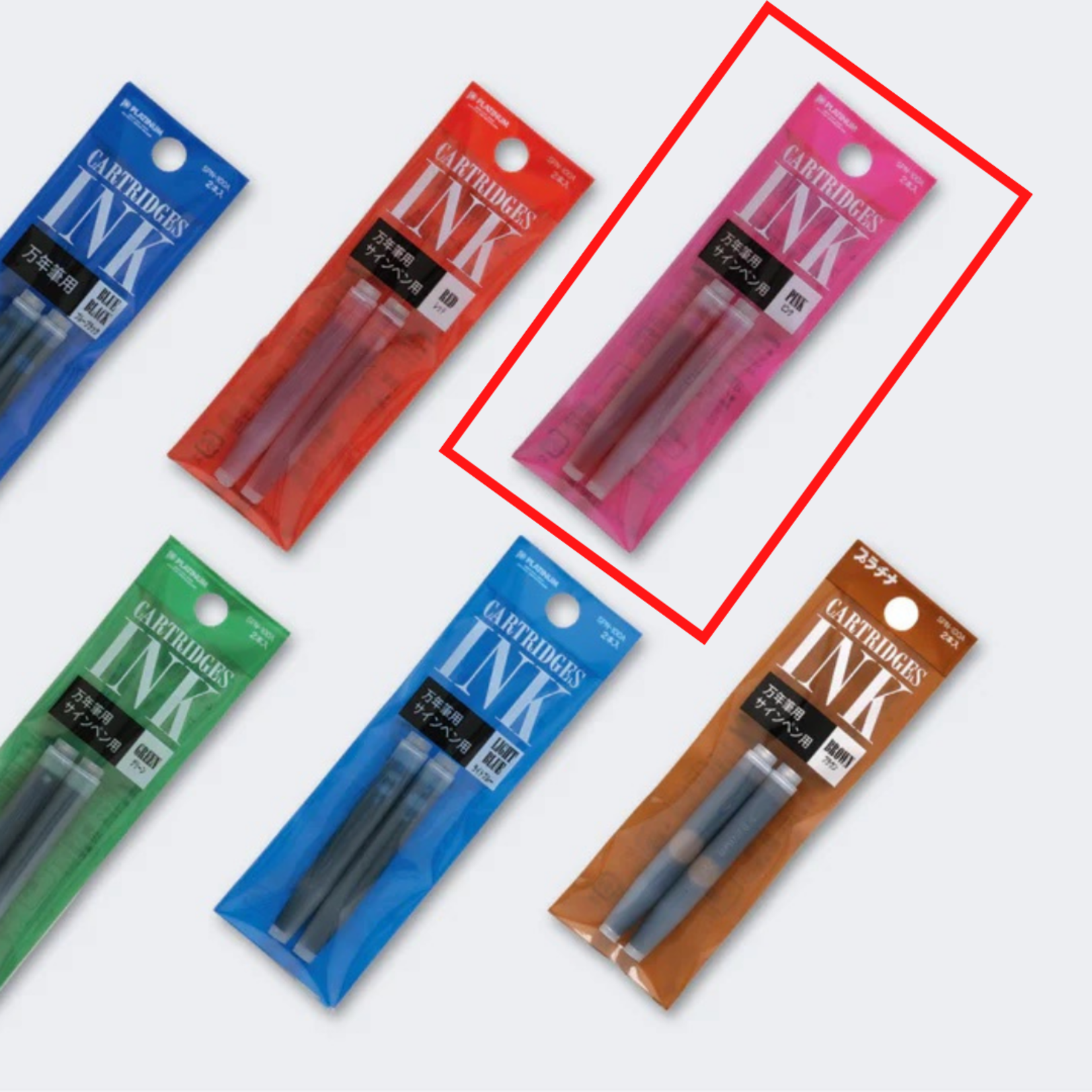 PLATINUM PREPPY INK CARTRIDGE REFILL 2/PK PINK