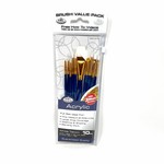 PRINCETON ROYAL LANGNICKEL BRUSH VALUE PACK SHORT HANDLE  SET/10