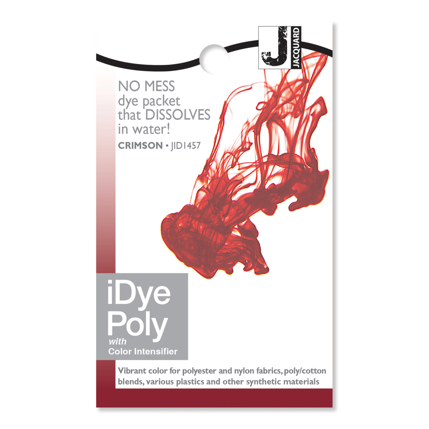 JACQUARD IDYE POLY CRIMSON