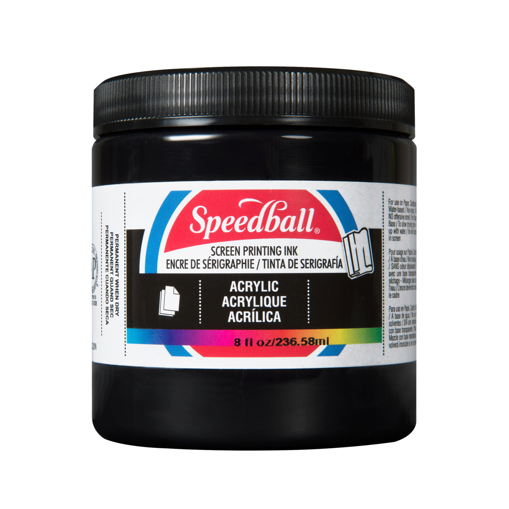 SPEEDBALL ACRYLIC SCREEN PRINTING INK BLACK