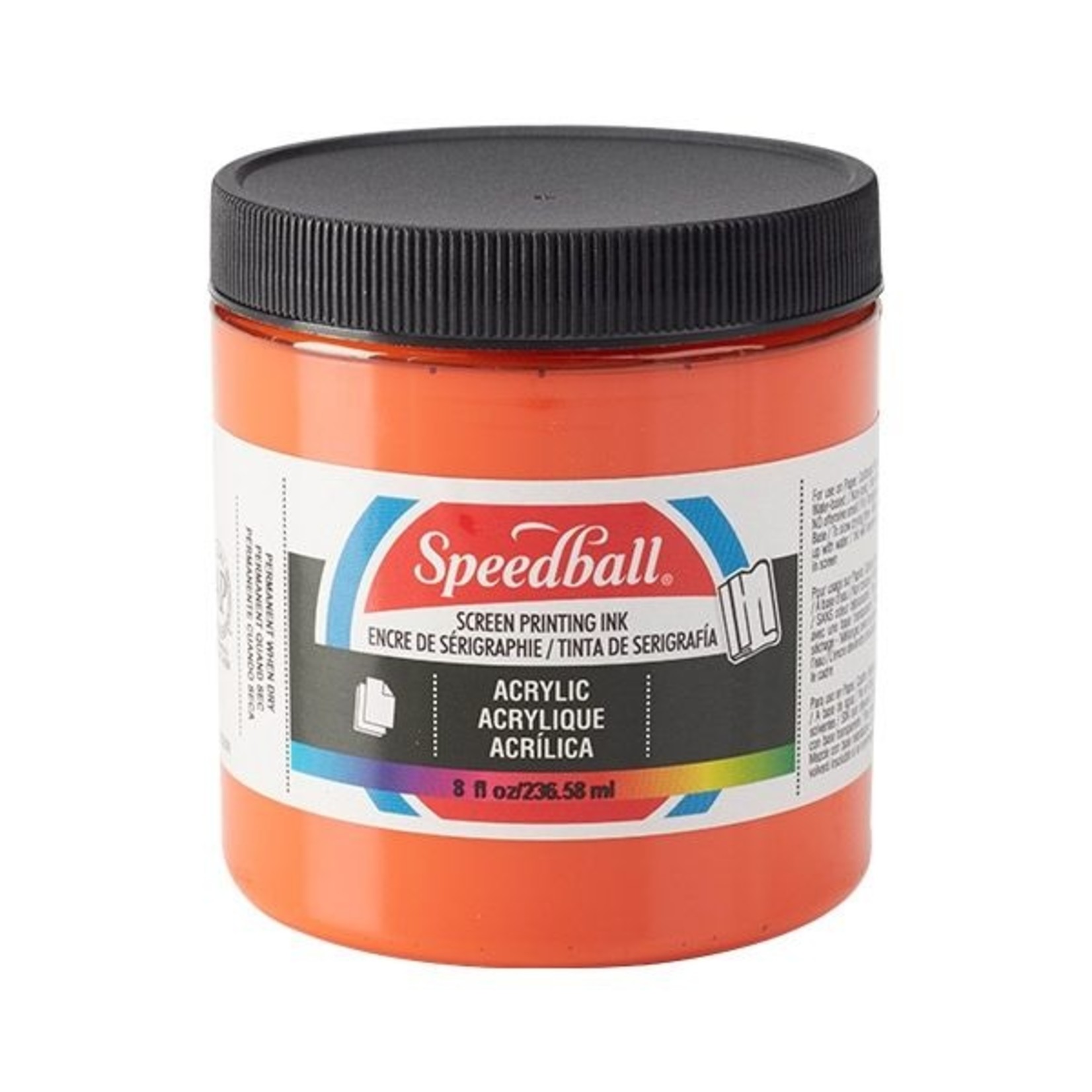 SPEEDBALL ACRYLIC SCREEN PRINTING INK ORANGE