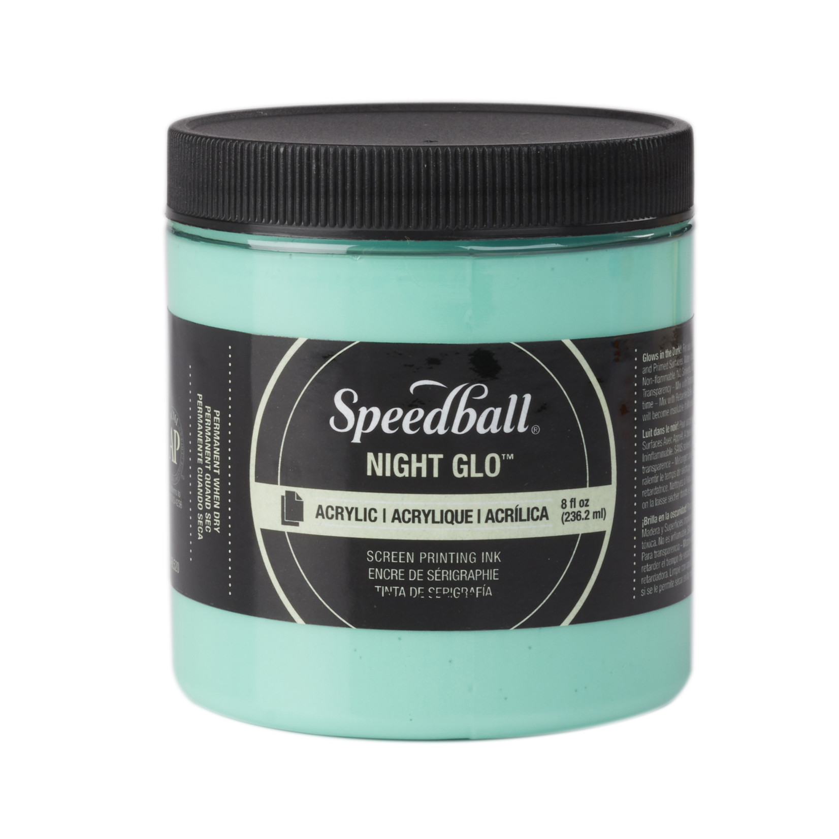 SPEEDBALL SPEEDBALL ACRYLIC SCREEN PRINTING INK 8OZ NIGHT GLO GREEN