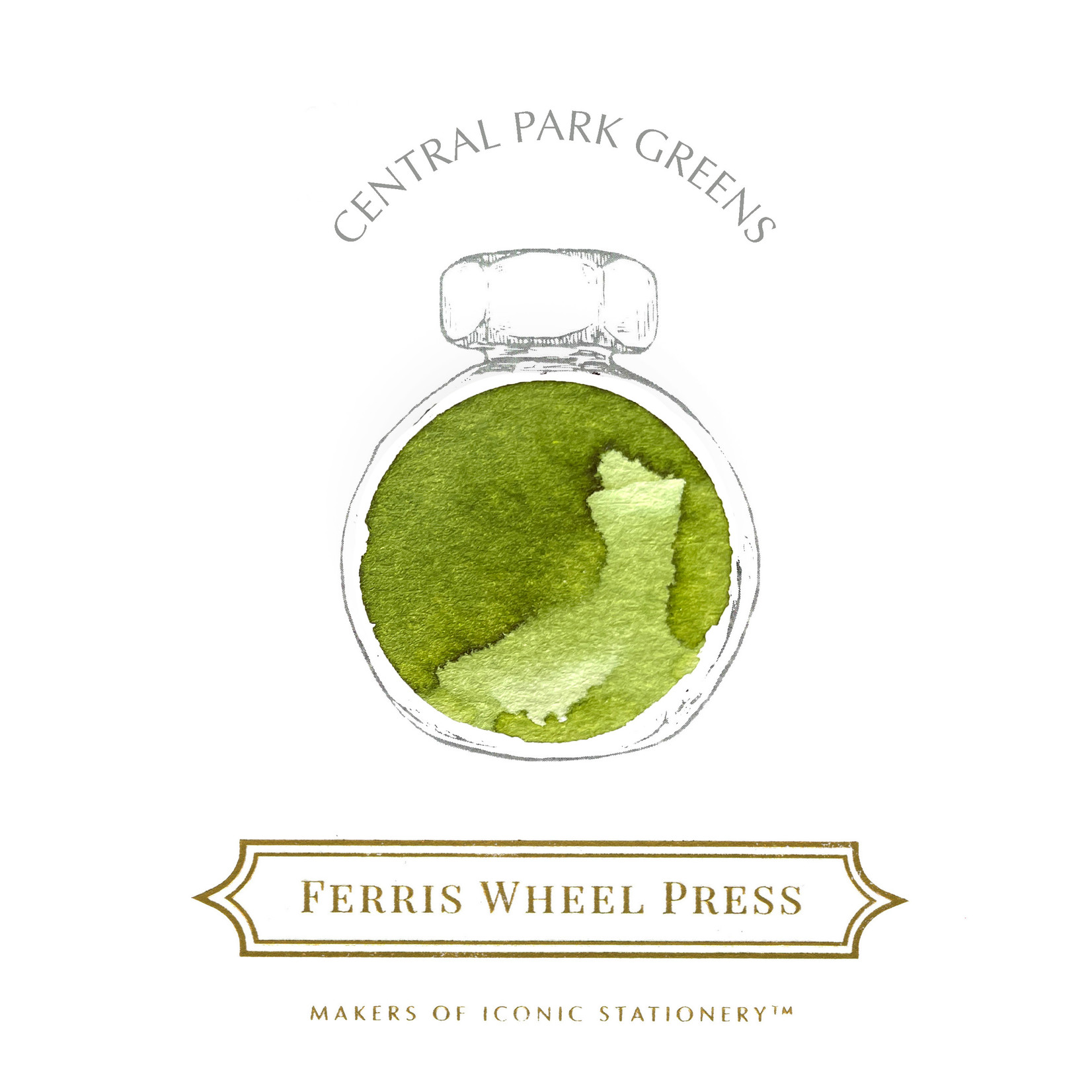 FERRIS WHEEL PRESS INK 38ML CENTRAL PARK GREENS